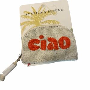 America & Beyond Beaded Ciao Coin Purse